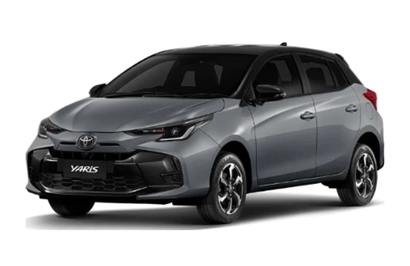 Yaris สี Cement Gray Metallic / Black Roof