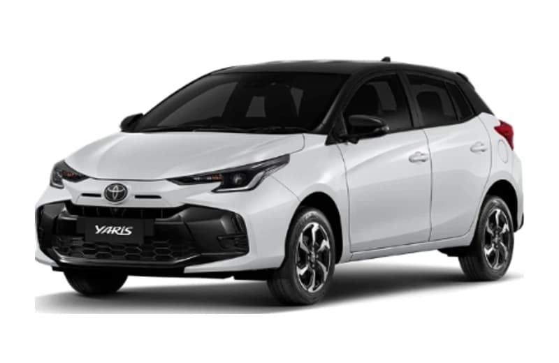 Yaris สี Platinum White Pearl / Black Roof