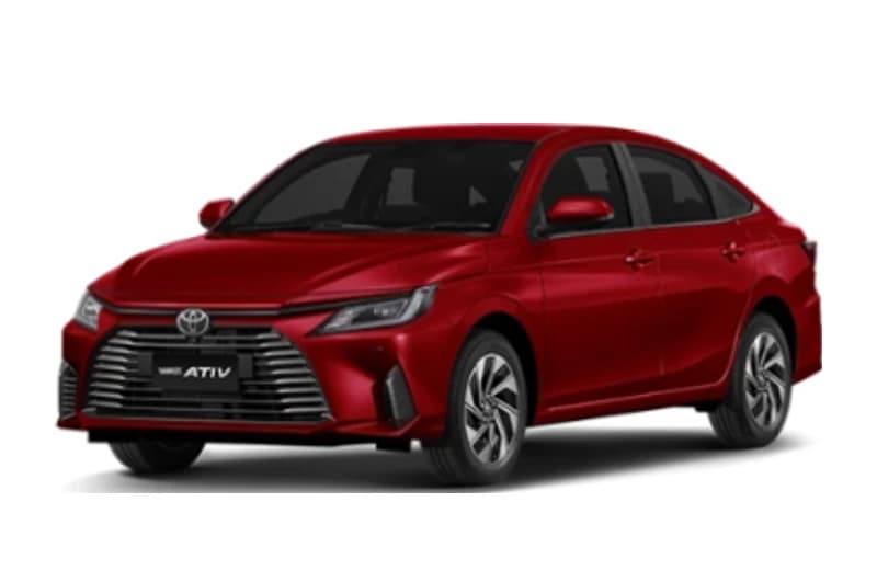 Yaris Ativ สี Red Mica Metallic